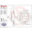 Jeu de 2 disques de frein arrière BREMBO 09.7813.1X - Visuel 2