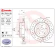 Jeu de 2 disques de frein arrière BREMBO 09.7813.2X - Visuel 2