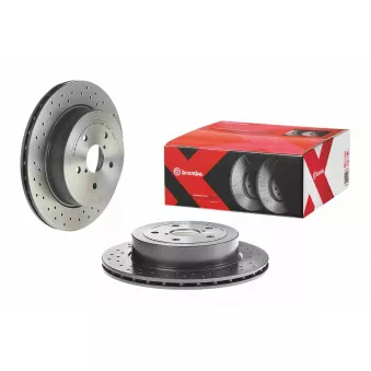 Jeu de 2 disques de frein arrière BREMBO 09.7813.2X