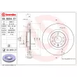 Jeu de 2 disques de frein avant BREMBO 09.8004.51 - Visuel 2