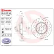 Jeu de 2 disques de frein avant BREMBO 09.8137.2X - Visuel 2