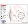 Jeu de 2 disques de frein avant BREMBO 09.8304.11 - Visuel 2