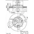 Jeu de 2 disques de frein avant BREMBO 09.8411.10 - Visuel 2