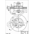 Jeu de 2 disques de frein avant BREMBO 09.8601.75 - Visuel 2