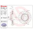 Jeu de 2 disques de frein avant BREMBO 09.8633.1X - Visuel 2