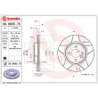Jeu de 2 disques de frein avant BREMBO 09.8655.75 - Visuel 2