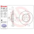 Jeu de 2 disques de frein avant BREMBO 09.8665.11 - Visuel 2