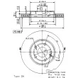 Jeu de 2 disques de frein avant BREMBO 09.8681.11 - Visuel 2