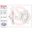 Jeu de 2 disques de frein avant BREMBO 09.8695.1X - Visuel 2