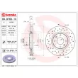 Jeu de 2 disques de frein avant BREMBO 09.8760.1X - Visuel 2