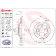 Jeu de 2 disques de frein arrière BREMBO 09.8842.21 - Visuel 2