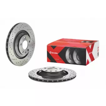 Jeu de 2 disques de frein arrière BREMBO 09.8842.2X