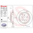 Jeu de 2 disques de frein arrière BREMBO 09.8876.31 - Visuel 2