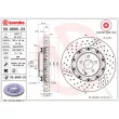 Jeu de 2 disques de frein avant BREMBO 09.8880.23 - Visuel 2