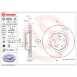 Jeu de 2 disques de frein avant BREMBO 09.8904.11 - Visuel 2