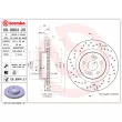 Jeu de 2 disques de frein avant BREMBO 09.8904.20 - Visuel 2