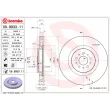 Jeu de 2 disques de frein avant BREMBO 09.8933.11 - Visuel 2