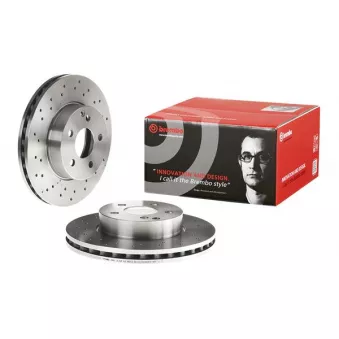 Jeu de 2 disques de frein arrière BREMBO 09.8969.20