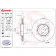 Jeu de 2 disques de frein avant BREMBO 09.9074.10 - Visuel 2