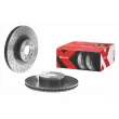 Jeu de 2 disques de frein avant BREMBO 09.9077.1X - Visuel 1