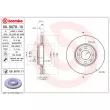 Jeu de 2 disques de frein avant BREMBO 09.9078.11 - Visuel 2