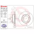 Jeu de 2 disques de frein avant BREMBO 09.9143.11 - Visuel 2