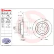 Jeu de 2 disques de frein arrière BREMBO 09.9147.10 - Visuel 2