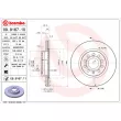 Jeu de 2 disques de frein avant BREMBO 09.9167.10 - Visuel 2