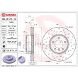 Jeu de 2 disques de frein avant BREMBO 09.9172.1X - Visuel 2