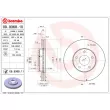 Jeu de 2 disques de frein avant BREMBO 09.9368.11 - Visuel 2
