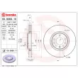 Jeu de 2 disques de frein avant BREMBO 09.9369.10 - Visuel 2