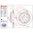 Jeu de 2 disques de frein arrière BREMBO 09.9373.21 - Visuel 2