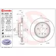 Jeu de 2 disques de frein arrière BREMBO 09.9425.11 - Visuel 2
