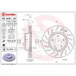 Jeu de 2 disques de frein avant BREMBO 09.9481.21 - Visuel 2