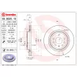 Jeu de 2 disques de frein arrière BREMBO 09.9505.10 - Visuel 2