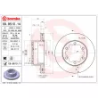 Jeu de 2 disques de frein arrière BREMBO 09.9510.11 - Visuel 2