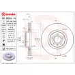 Jeu de 2 disques de frein avant BREMBO 09.9534.11 - Visuel 2
