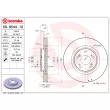 Jeu de 2 disques de frein avant BREMBO 09.9544.11 - Visuel 2