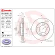 Jeu de 2 disques de frein avant BREMBO 09.9545.11 - Visuel 2