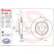 Jeu de 2 disques de frein arrière BREMBO 09.9582.10 - Visuel 2