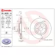 Jeu de 2 disques de frein avant BREMBO 09.9626.14 - Visuel 2
