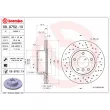 Jeu de 2 disques de frein avant BREMBO 09.9752.1X - Visuel 2