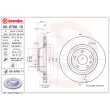 Jeu de 2 disques de frein arrière BREMBO 09.9768.11 - Visuel 2