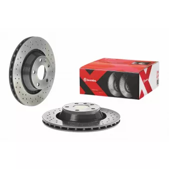 Jeu de 2 disques de frein arrière BREMBO 09.9768.1X