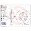 Jeu de 2 disques de frein avant BREMBO 09.9771.11 - Visuel 2