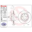 Jeu de 2 disques de frein arrière BREMBO 09.9793.10 - Visuel 2