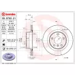 Jeu de 2 disques de frein arrière BREMBO 09.9793.21 - Visuel 2