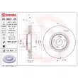 Jeu de 2 disques de frein avant BREMBO 09.9821.20 - Visuel 2