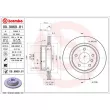 Jeu de 2 disques de frein arrière BREMBO 09.9869.81 - Visuel 2