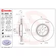 Jeu de 2 disques de frein avant BREMBO 09.9895.11 - Visuel 2